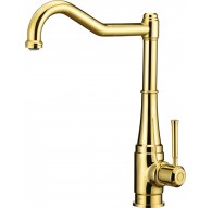 Kitchen faucet with rectangular spout