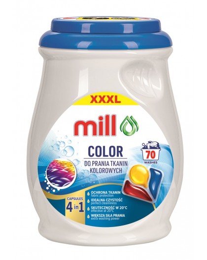 MILL PROFESSIONAL 3-chamber color wash capsules 70 pcs.