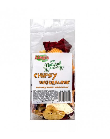 ALEGIA Natural chips - treat for rodents and rabbits - 90g