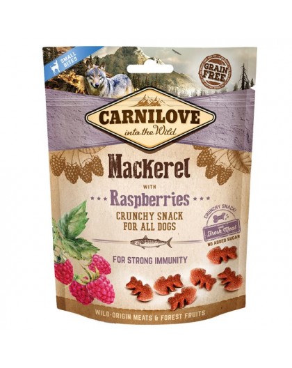 CARNILOVE Fresh Crunchy Mackerel + Raspberries - dog treat - 200 g