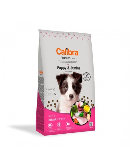 CALIBRA Dog Premium Line Puppy&Junior Chicken - dry dog food - 3kg