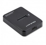 Qoltec 50313 storage drive enclosure SSD enclosure Black M.2