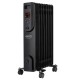 Electric oil heater with remote control CAMRY CR 7812, 7 fins, 1500 W black
