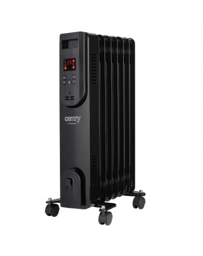 Electric oil heater with remote control CAMRY CR 7812, 7 fins, 1500 W black