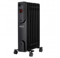 Electric oil heater with remote control CAMRY CR 7812, 7 fins, 1500 W black