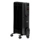 Electric oil heater with remote control CAMRY CR 7812, 7 fins, 1500 W black