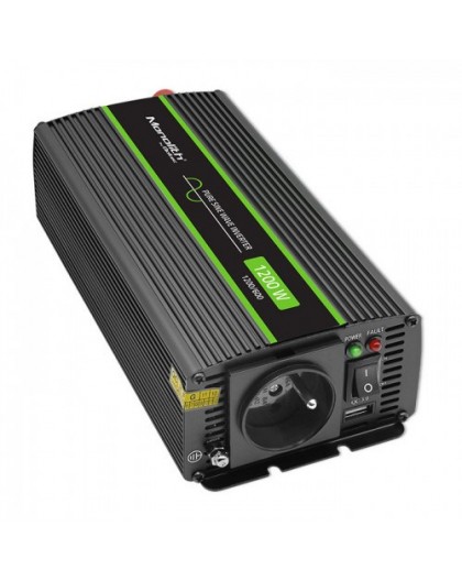 Qoltec Monolith power adapter/inverter Auto 1200 W Black