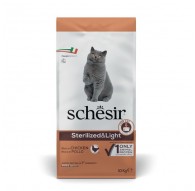 SCHESIR Adult Sterilized & Light Rich in chicken - dry cat food - 10kg