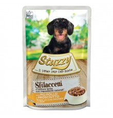 STUZZY Sfilaccetti Chicken with ham - wet dog food - 100g