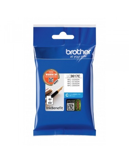 Brother LC-3617C ink cartridge 1 pc(s) Original Standard Yield Cyan