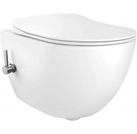 Toilet with bidet function - with mixer tap