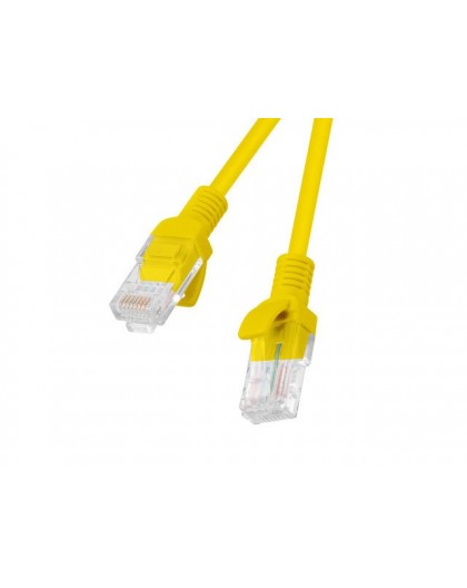 Lanberg PCU5-20CC-0025-Y networking cable Yellow 0.25 m Cat5e U/UTP (UTP)