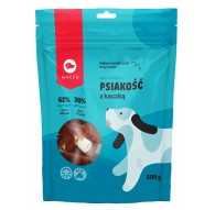 MACED Duck wrapped thicker rawhide stick - dog chew - 500g