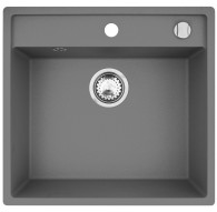 The sink PYRAMIS CAMEA 53x50 1B gray concrete