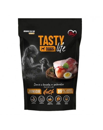 BIOFEED Tasty Dogs Life Junior Duck - wet dog food - 500g