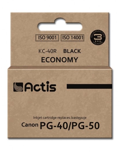 Actis KC-40R Ink (replacement for Canon PG-40/PG-50 Standard 25 ml black)