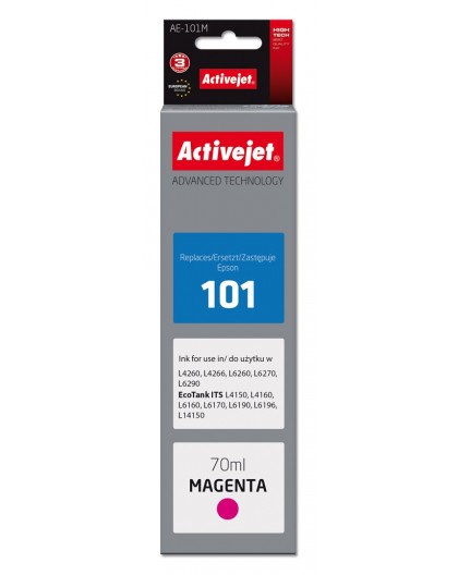 Activejet AE-101M tindikassett (asenduseks Epson 101 Supreme 70 ml magenta)