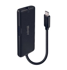 Lindy DST-Mini USB-C Laptop Mini Docking Station with 4K Support and 100W Pass-Through Charging