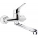 Wall-mounted washbasin mixer