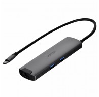 Unitek H1112F aktiivne USB-C Hüb 5 Gbps, HDMI RJ-45 PD 100 W