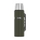 THERMOS 470 ml thermos flask with cup holder - army green