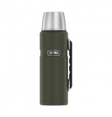 THERMOS 470 ml thermos flask with cup holder - army green
