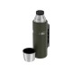 THERMOS 470 ml thermos flask with cup holder - army green