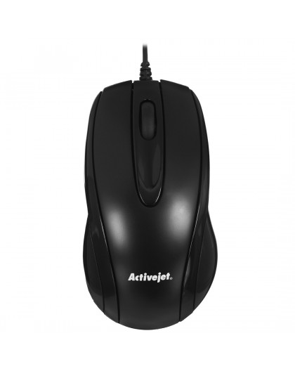 Activejet AMY-083 Wired USB Mouse (Optical 1000 DPI Black)