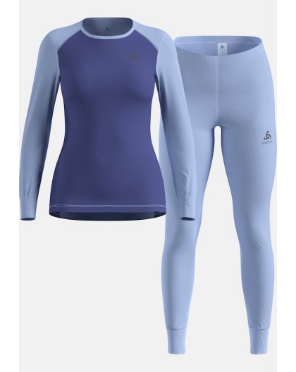 Thermal underwear - Odlo Set ACTIVE WARM Special Set size S Navy blue