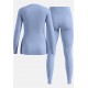 Thermal underwear - Odlo Set ACTIVE WARM Special Set size S Navy blue