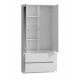Topeshop SS-90 BIEL LUSTRO bedroom wardrobe/closet 5 shelves 2 door(s) White