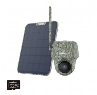 Reolink Go Series G450 with Solar Panel 2 - 4K 4G LTE PT Wildlife Cam, Animal Detection & Recognition, 360° View, 32GB microSD c