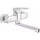 Wall-mounted washbasin mixer