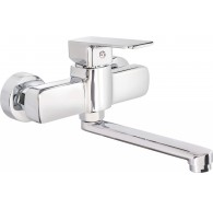 Wall-mounted washbasin mixer