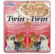 INABA CAT Twin Tuna with Chicken in Broth – cat treat – 2x40g