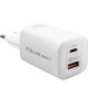 Qoltec 50765 mobile device charger Laptop, Portable gaming console, Power bank, Smartphone, Smartwatch, Tablet White AC Fast cha