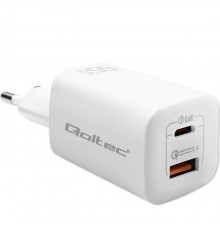 Qoltec 50765 mobile device charger Laptop, Portable gaming console, Power bank, Smartphone, Smartwatch, Tablet White AC Fast cha