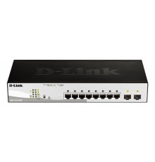 D-Link DGS-1210-08P Управляемый L2 Gigabit Ethernet (10/100/1000) Power over Ethernet (PoE) Черный