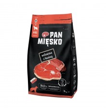 PAN MIĘSKO Beef with goat M - dry dog food - 9kg