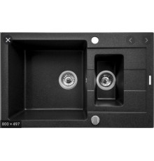 PYRAMIS Sparta Plus (78x48) 1 1/2B 1D Top-mounted sink Rectangular