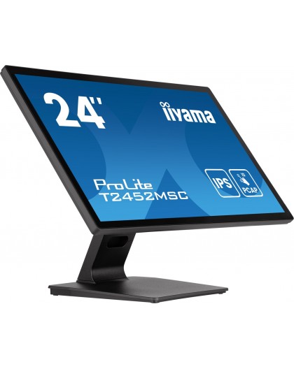 iiyama ProLite 23.8” PCAP 10pt touchscreen monitor featuring IPS panel technology, Edge-to-Edge glass design and anti Anti Glare