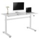 Manual height adjustable desk Ergo Office, max 40 kg, max height 117cm, with a top for standing and sitting work, ER-401 W