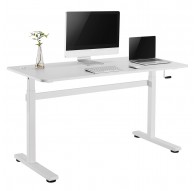 Manual height adjustable desk Ergo Office, max 40 kg, max height 117cm, with a top for standing and sitting work, ER-401 W