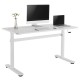 Manual height adjustable desk Ergo Office, max 40 kg, max height 117cm, with a top for standing and sitting work, ER-401 W
