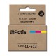 Actis KC-513R Ink (replacement for Canon CL-513 Standard 15 ml color: cyan, magenta, yellow)