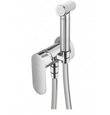 Concealed bidet mixer with bidetta shower head
