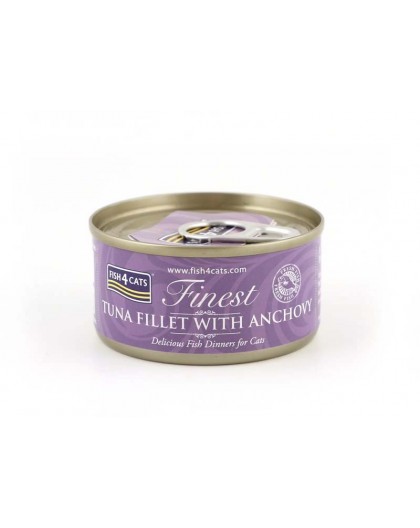 FISH4CATS Tuna fillet with anchovy - wet cat food - 70g