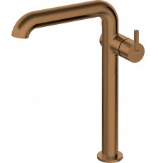 Tall basin tap with rectangular spout