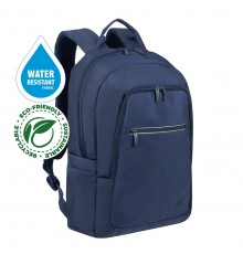 RIVACASE 7561 Laptop Backpack 15.6"-16" Alpendorf ECO, navy blue, waterproof material, eco rPet, pockets for smartphone, documen