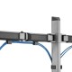 Built-in bracket for two Deluxe Ergo Office monitors, 17"-32", max. 9kg, ER-449